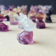 Rainbow Fluorite Reindeers | Colourful Christmas