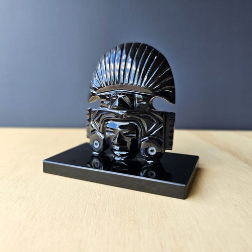 Rainbow Obsidian Tribal Carving | Spirit Of The Sky