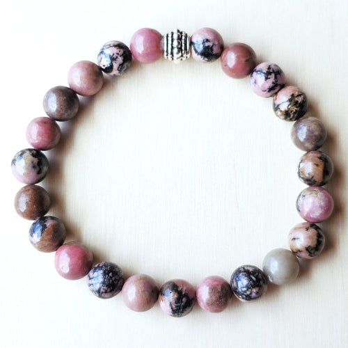 Rhodonite Crystal Bracelet | Hearts Harmony