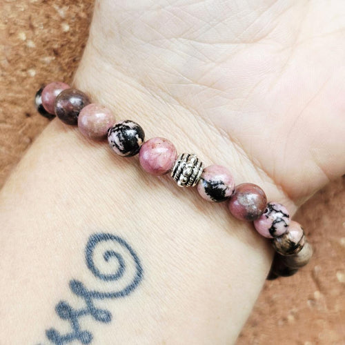 Rhodonite Crystal Bracelet | Hearts Harmony