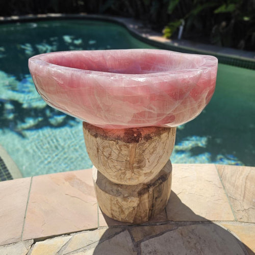 Rose Quartz Bowl | Collector's Piece 45kg