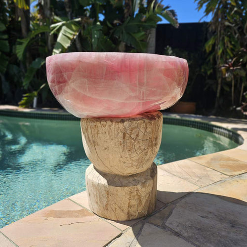 Rose Quartz Bowl | Collector's Piece 45kg