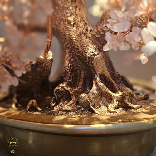 Rose Quartz Crystal Bonsai | Love