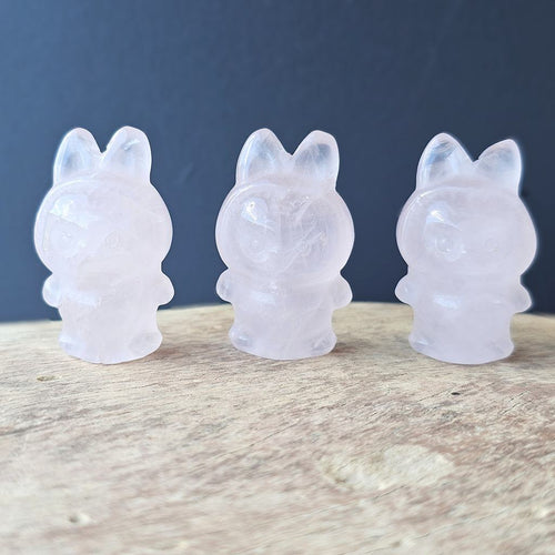 Rose Quartz Crystal Labubu | LoveBoo
