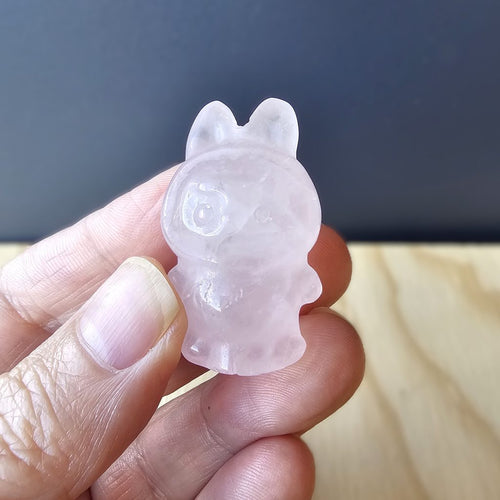 Rose Quartz Crystal Labubu | LoveBoo