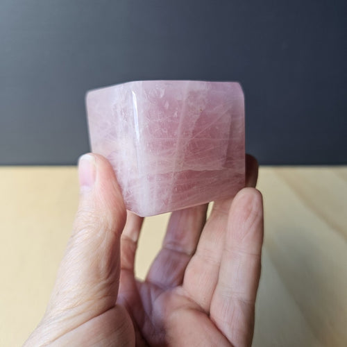 Rose Quartz Cube | 266gms