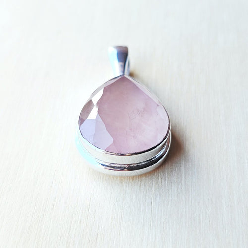 Rose Quartz Faceted Pendant | Love Frequency