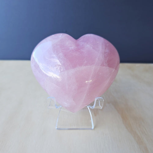 Rose Quartz Heart | Love, Carved Clearly