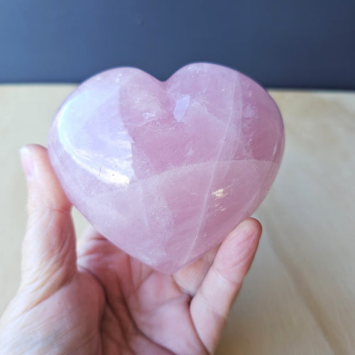 Rose Quartz Heart | Love, Carved Clearly
