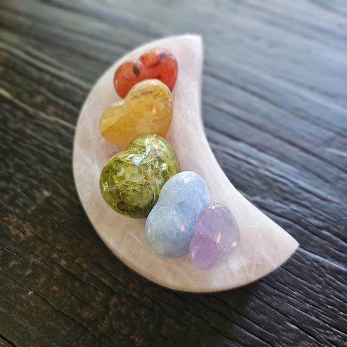 Rose Quartz Moon | Bowl 641gms