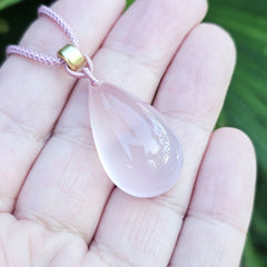 Rose Quartz Necklace | Sacred Heart