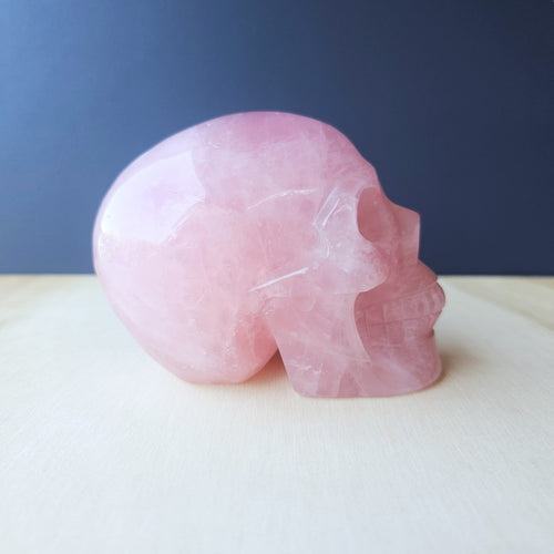 Rose Quartz Skull | Heart Space Guardian