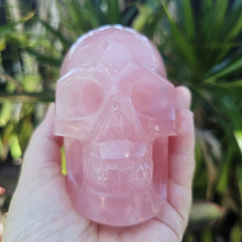 Rose Quartz Skull | Heart Space Guardian