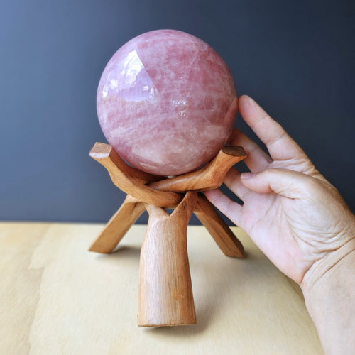 Rose Quartz Sphere | The Rose Sanctuary