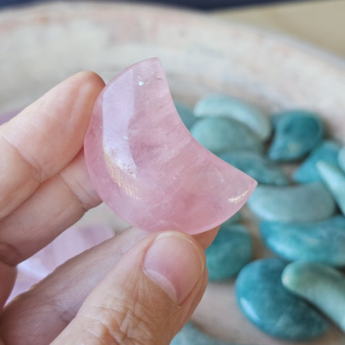 Rose Quartz & Amazonite Moons | Celestial Calm
