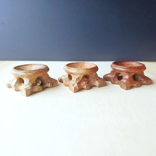 Rosewood Sphere Stands | Small