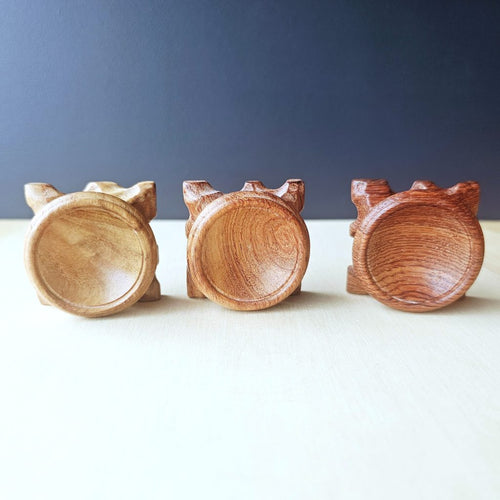 Rosewood Sphere Stands | Small