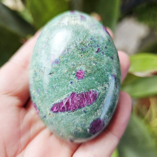 Ruby Fuchsite Palm Stone | 149gms