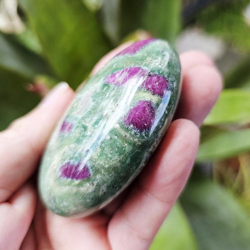 Ruby Fuchsite Palm Stone | 167gms