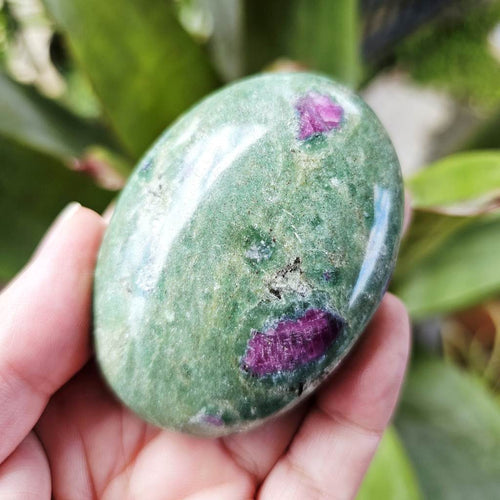 Ruby Fuchsite Palm Stone | 167gms