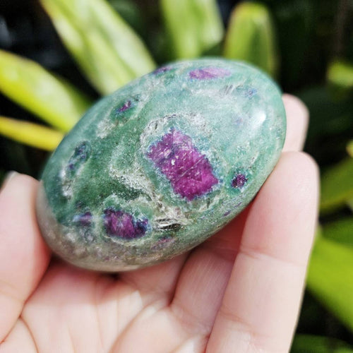 Ruby Fuchsite Palm Stone | 170gms