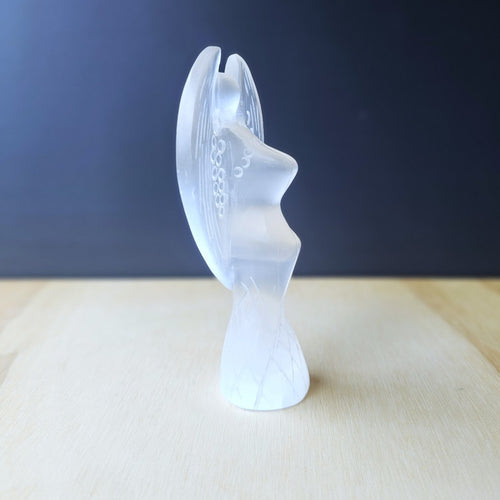 Selenite Angel | White Light Sentinel