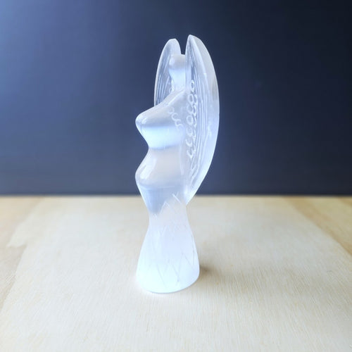 Selenite Angel | White Light Sentinel