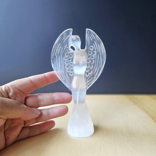 Selenite Angel | White Light Sentinel