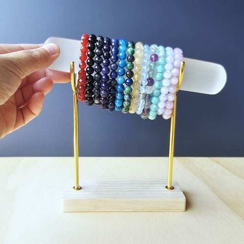 Selenite Bracelet Holder | Display Stand