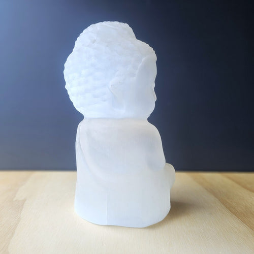 Selenite Buddha | Large
