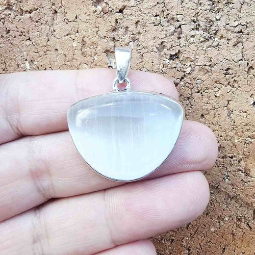 Selenite Pendant | The White Flame
