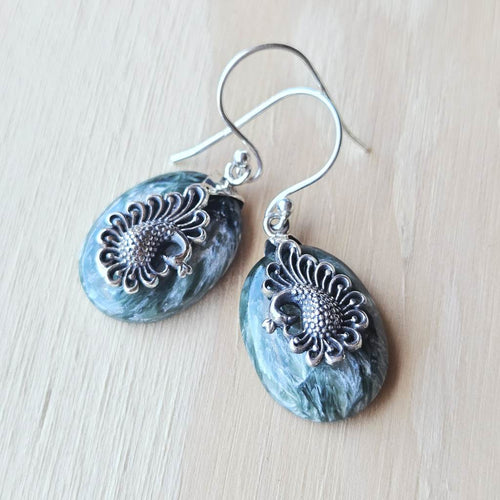 Seraphinite Earrings | Sacred Flight