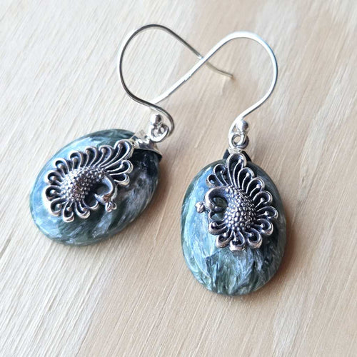 Seraphinite Earrings | Sacred Flight