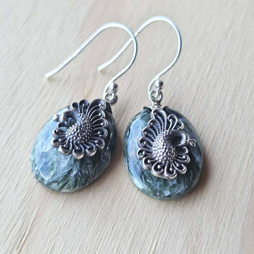 Seraphinite Earrings | Sacred Flight