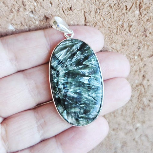Seraphinite Pendant | Angelic Harmony