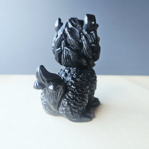 Silver Obsidian Qilin | Dark Shadow Guardian