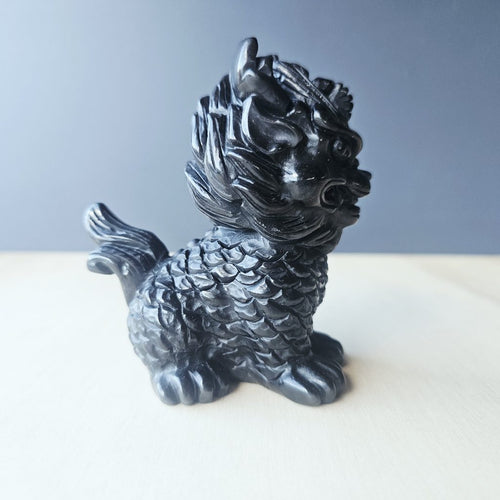 Silver Obsidian Qilin | Dark Shadow Guardian