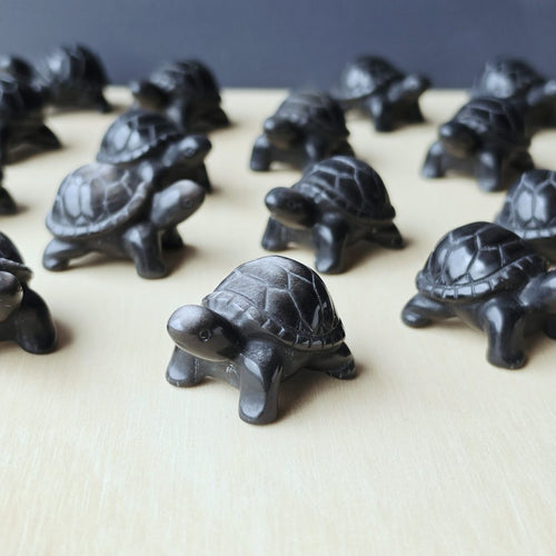 Silver Sheen Obsidian Tortoises