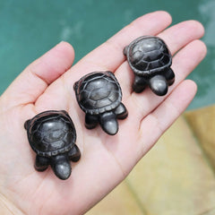 Silver Sheen Obsidian Tortoises