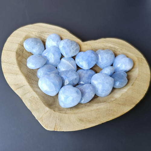 Small Blue Calcite Hearts | Soft Reset