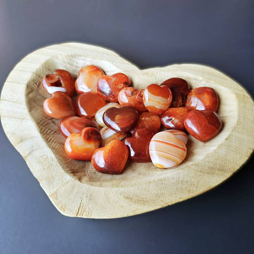 Small Carnelian Hearts | Express & Embody