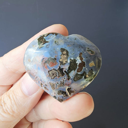 Small Ocean Jasper Hearts | Still Current