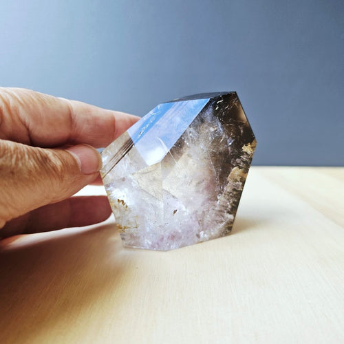 Smoky Amethyst Quartz | Faceted Freeform 387gms