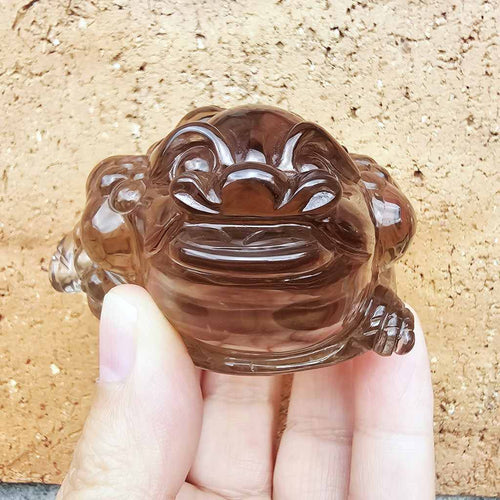 Smoky Quartz Money Toad | Keeper Of Fortune