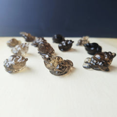 Smoky Quartz Money Toad - A Grade | Smoky Coin Guardians