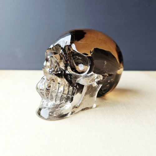 Smoky Quartz Skull- AA Grade | The Shadow Guardian