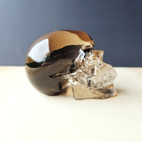 Smoky Quartz Skull- AA Grade | The Shadow Guardian
