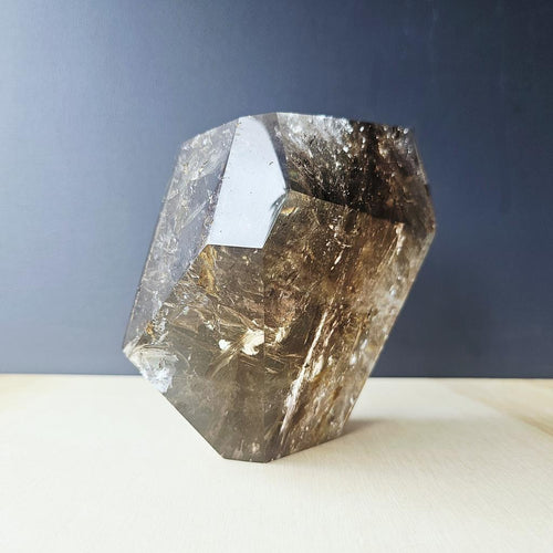 Smoky & Inclusion Quartz Faceted Freeform| Cathedral Of Smoke