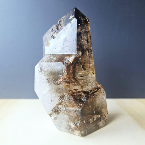 Smoky & Inclusion Quartz Faceted Freeform| Smoky Horizon