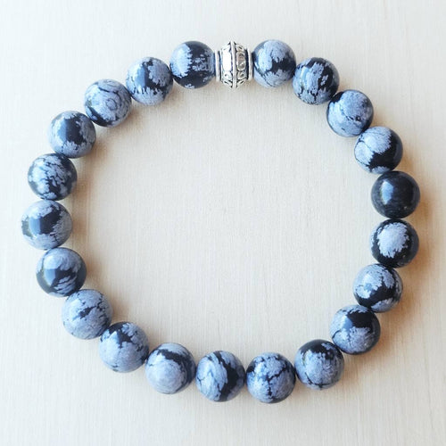 Snowflake Obsidian Bracelet | The Calm Within